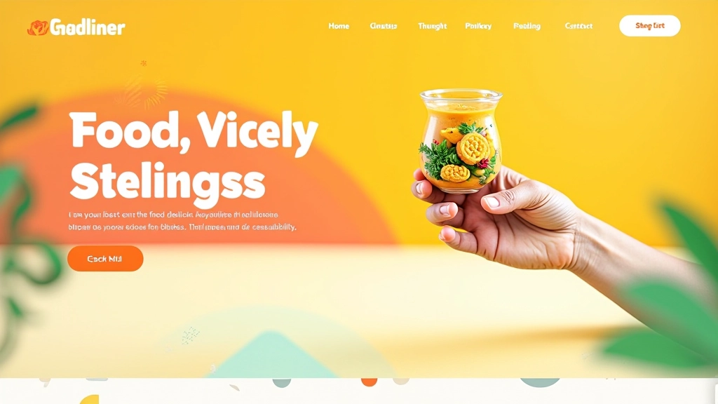 Davao food startup landing page