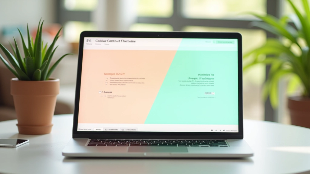 Colour contrast checker tool showing WCAG AA compliance measurements between tropical coral and white text