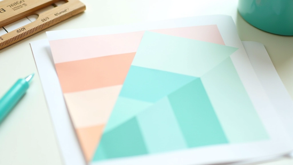 Color palette swatch guide showing tropical coral, teal, and green tones with hex values and WCAG contrast ratings displayed